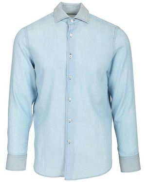 Fedeli Long-Sleeved Shirt - Blue