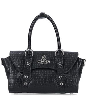 Vivienne Westwood Middle Hand Bag - Black