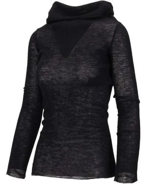 Ann Demeulemeester Knitted Top - Black