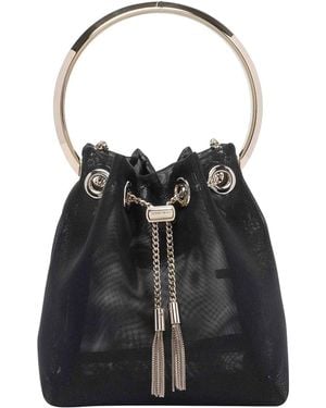 Jimmy Choo Bon Bon Bucket Bag - Black