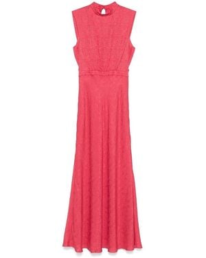 Saloni Fleur F Maxi Dress - Pink