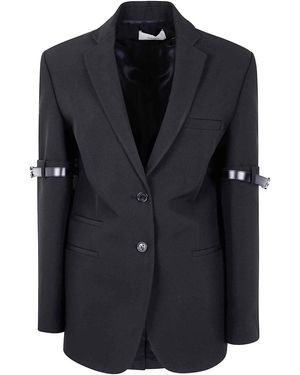 Coperni Logo Belted Blazer - Black