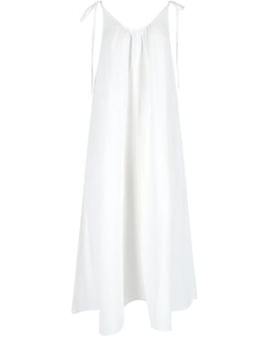 Anine Bing Midi Linen & Lyocell Dress - White