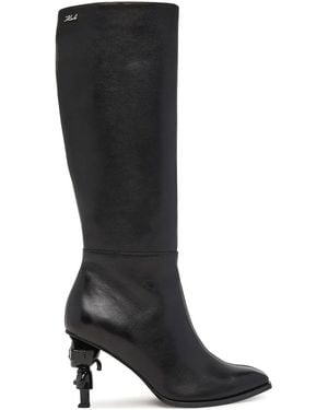 KARL LAGERFELD Heeled Boots - Black