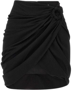 Isabel Marant Skirt With Asymmetrical Draping - Black