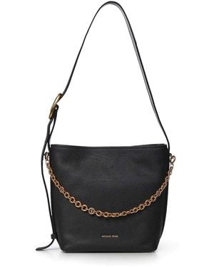 MICHAEL Michael Kors Nolita Leather Bucket Tote Bag - Black