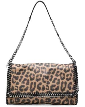 Stella McCartney Falabella Leopard Messenger Bag - White