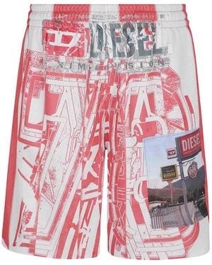 DIESEL Shorts - Red