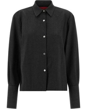 Thelatest Mlange Shirt - Black