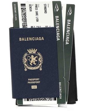 Balenciaga Passport Mobile Phone Holder - Blue