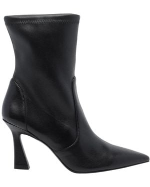 Stuart Weitzman Vinnie Pump Booties - Black
