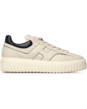 Hogan H-Stripes Trainers - Natural
