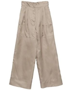 Alberta Ferretti Organza Trousers - White