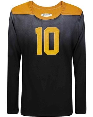 Maison Margiela Stitched Graphics Longsleeve - Blue