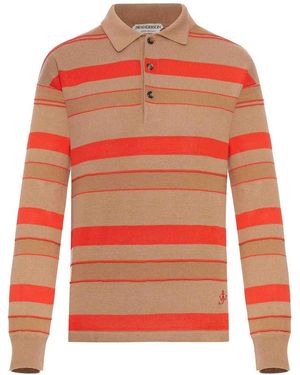 JW Anderson Striped Rugby Polo - Orange