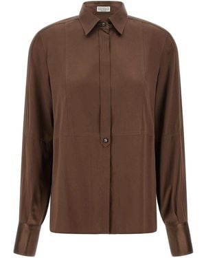 Brunello Cucinelli Chemise - Marron