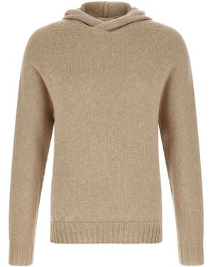 Ma'ry'ya Hooded Jumper - Natural