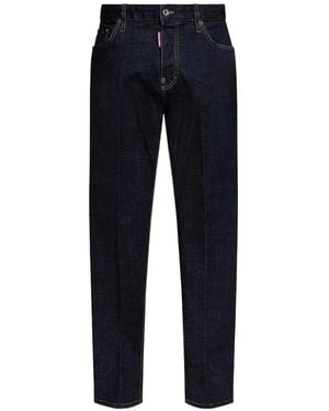 DSquared² Dark Denim Jeans With Contemporary Fit - Blue