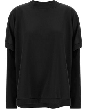 DI.LA3 PARI' Manicotti Sweatshirt - Black