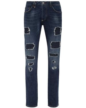 Philipp Plein Jeans Boot-Cut - Azul