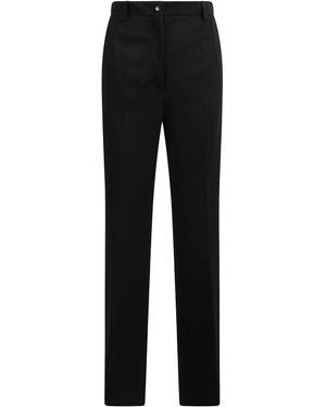 Dolce & Gabbana High-Waisted Flared Pants - Black