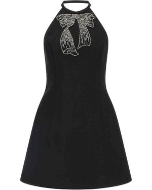Valentino Garavani Dress With Front Embroidery - Black