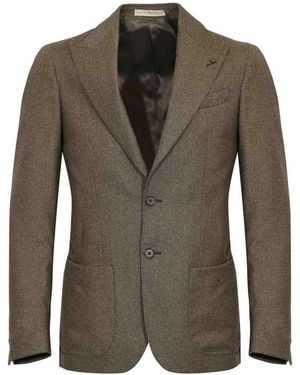 Corneliani Single-Breasted Wool Jacket - Green