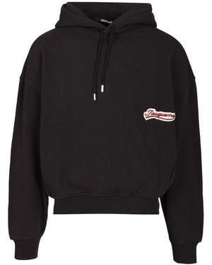 Jacquemus Cotton Hoodie - Black