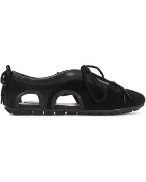 Simone Rocha Cutout Ballerina Grip Trained Trainers - Black