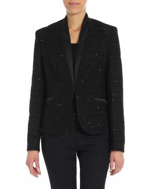 KARL LAGERFELD Jacket With Sequins - Black
