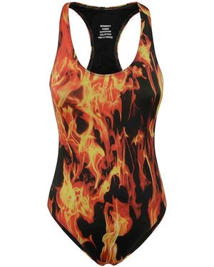 Vetements Fire Swimsuit - Orange