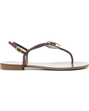 Giuseppe Zanotti Atlantide Thong Sandals - Natural