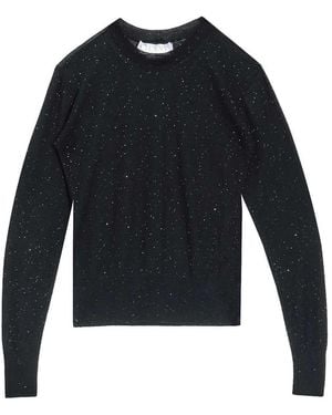 Genny Thin Sequined Jumper - Blue