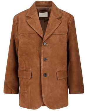 DUNST Suede Jacket - Brown