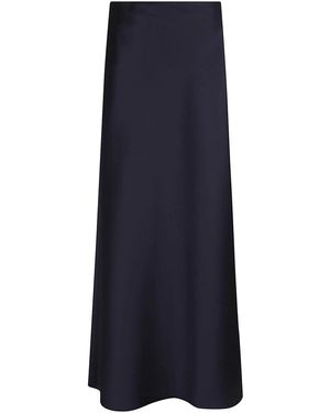 Alberta Ferretti Satin Maxi Dress - Blue