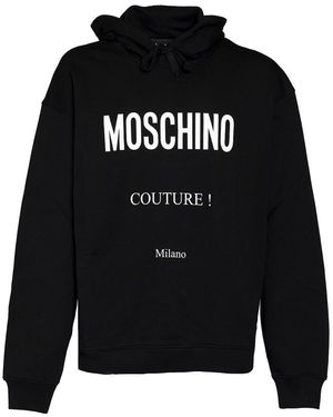 Moschino Cotton Hoodie - Black