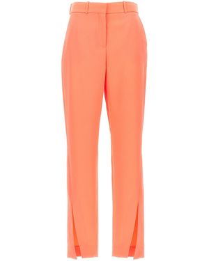 Balmain Trousers With Side Slits - Orange
