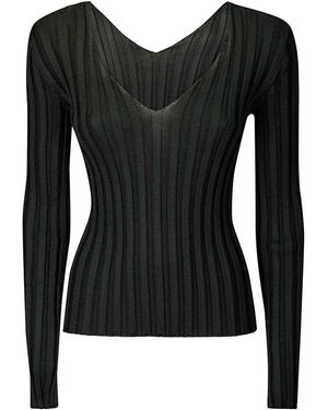Lussi Back Neckline Sweater - Black