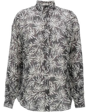 Brunello Cucinelli Floral Shirt - Grey