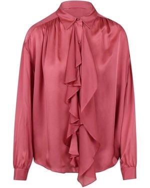 Ulla Johnson Gesture Silk Blouse - Pink
