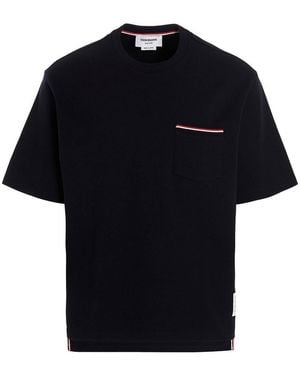 Thom Browne Crew Neck T-Shirt - Black
