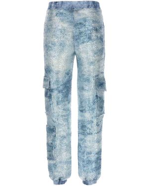 パンツ LE TWINS SS24 'Robi' cargo pants (ROBI DENIMCELESTE) Le twins Straight-leg pants for Women | Online Sale up to 79