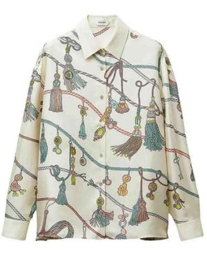 Versace Camicia Stampata - Bianco