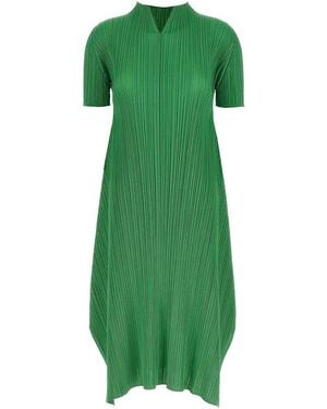 Pleats Please Issey Miyake Monthly Colours March Dress - Green