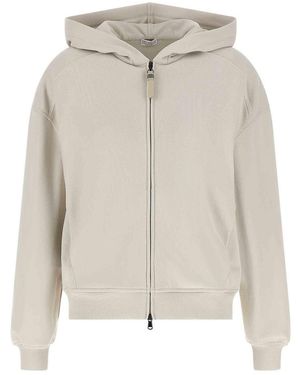 Brunello Cucinelli Cotton Hoodie - White
