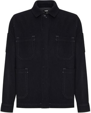 C.P. Company Wool Felt Overshirt - Blue