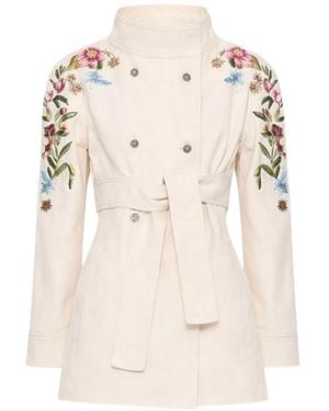 Valentino Garavani Embroidered Denim Jacket - Natural