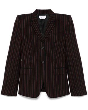 McQueen Pinstriped Blazer - Black