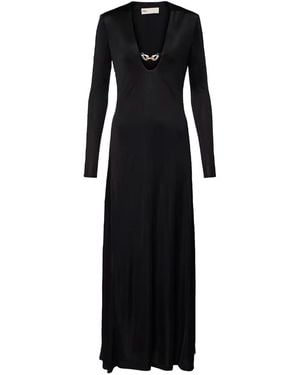 Tory Burch Knielanges Kleid - Schwarz