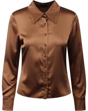 Alice + Olivia Willa 70S Shirt - Brown